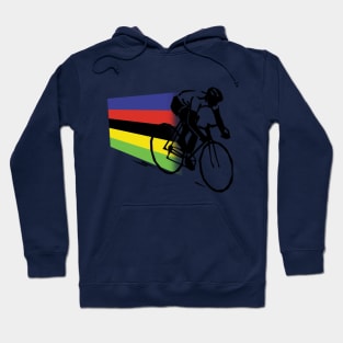 Rainbow Jersey Rider /cycling Hoodie